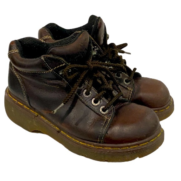 Dr Martens 8542 Vintage Brown Chunky Lace Up Boot Made in England Women's Size 6 - Picture 4 of 8